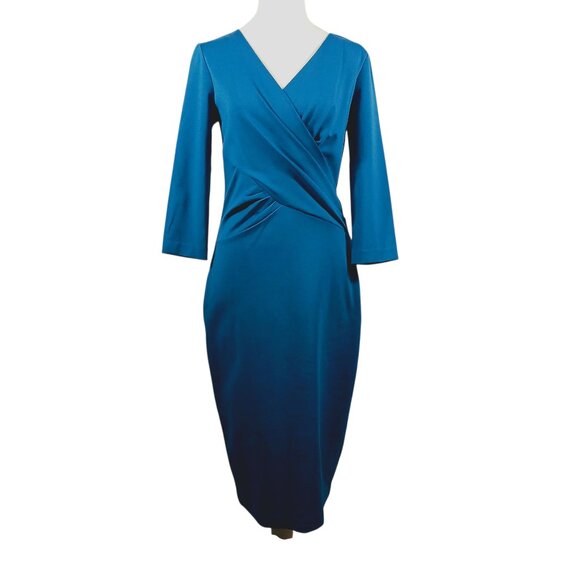 Boden Dresses & Skirts - Boden, Connie Ponte Dress Size 8L, Dark Cyan, Feminine, Fitted, Flattering